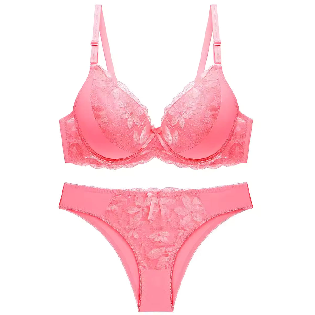 Bold Bloom Padded Lace Set