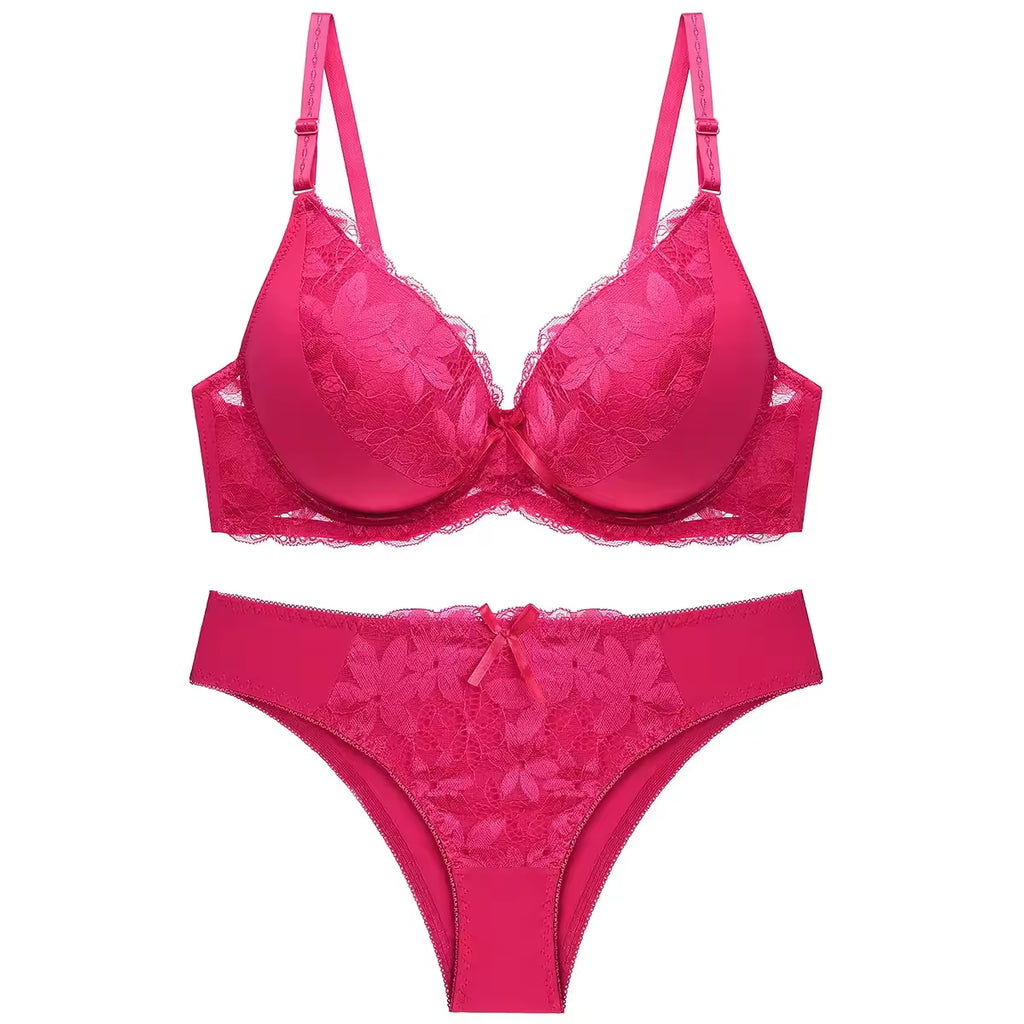 Bold Bloom Padded Lace Set