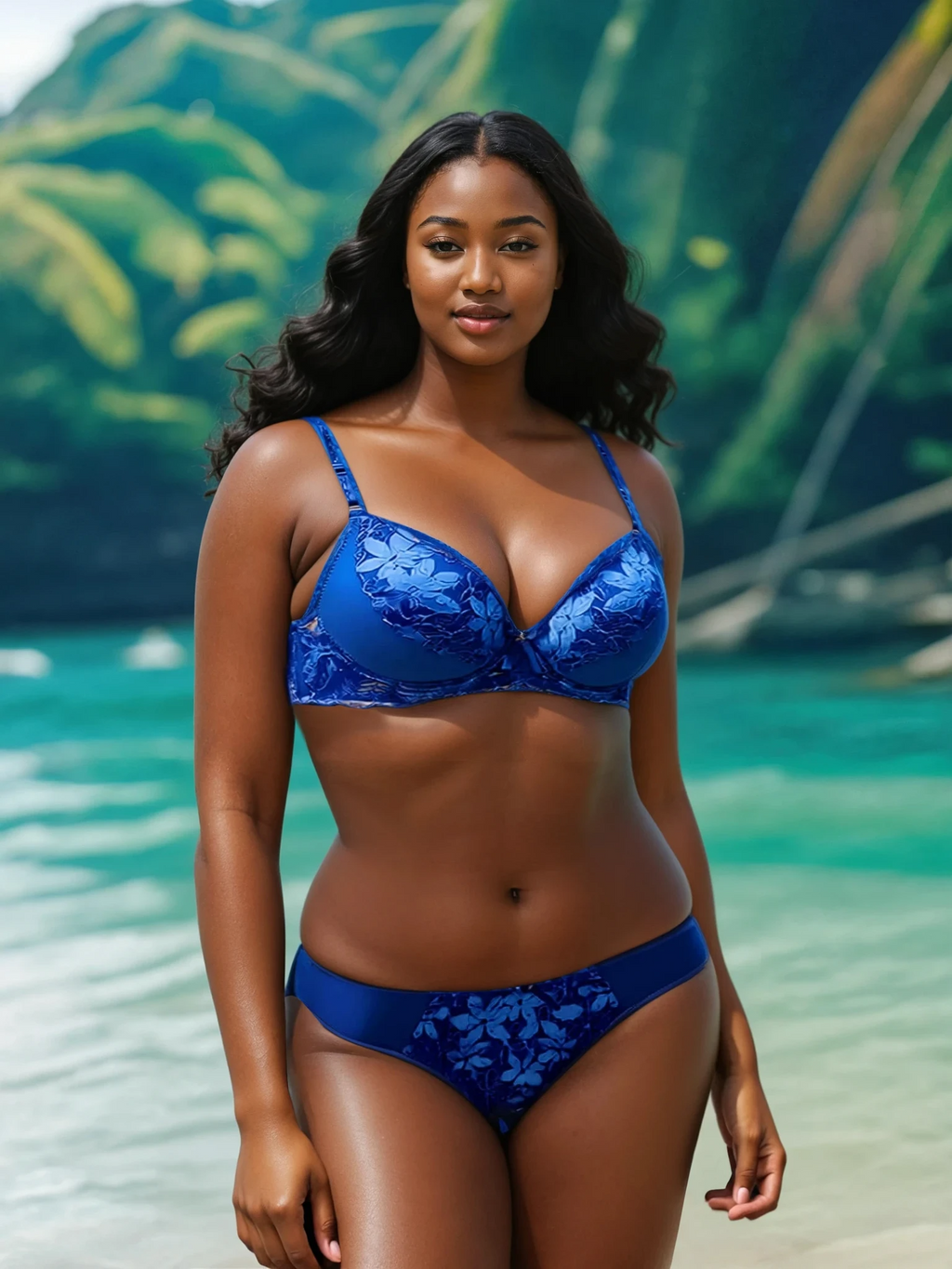 Bold Bloom Padded Lace Set